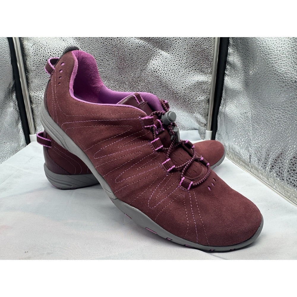Clarks Privo Sprint Xenon Oxford Shoes Womens 11 M Burgundy Bungee Laces Slip On